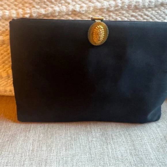 Vintage Coblentz Saks Fifth Avenue Satin Clutch Purse - Picture 2 of 8
